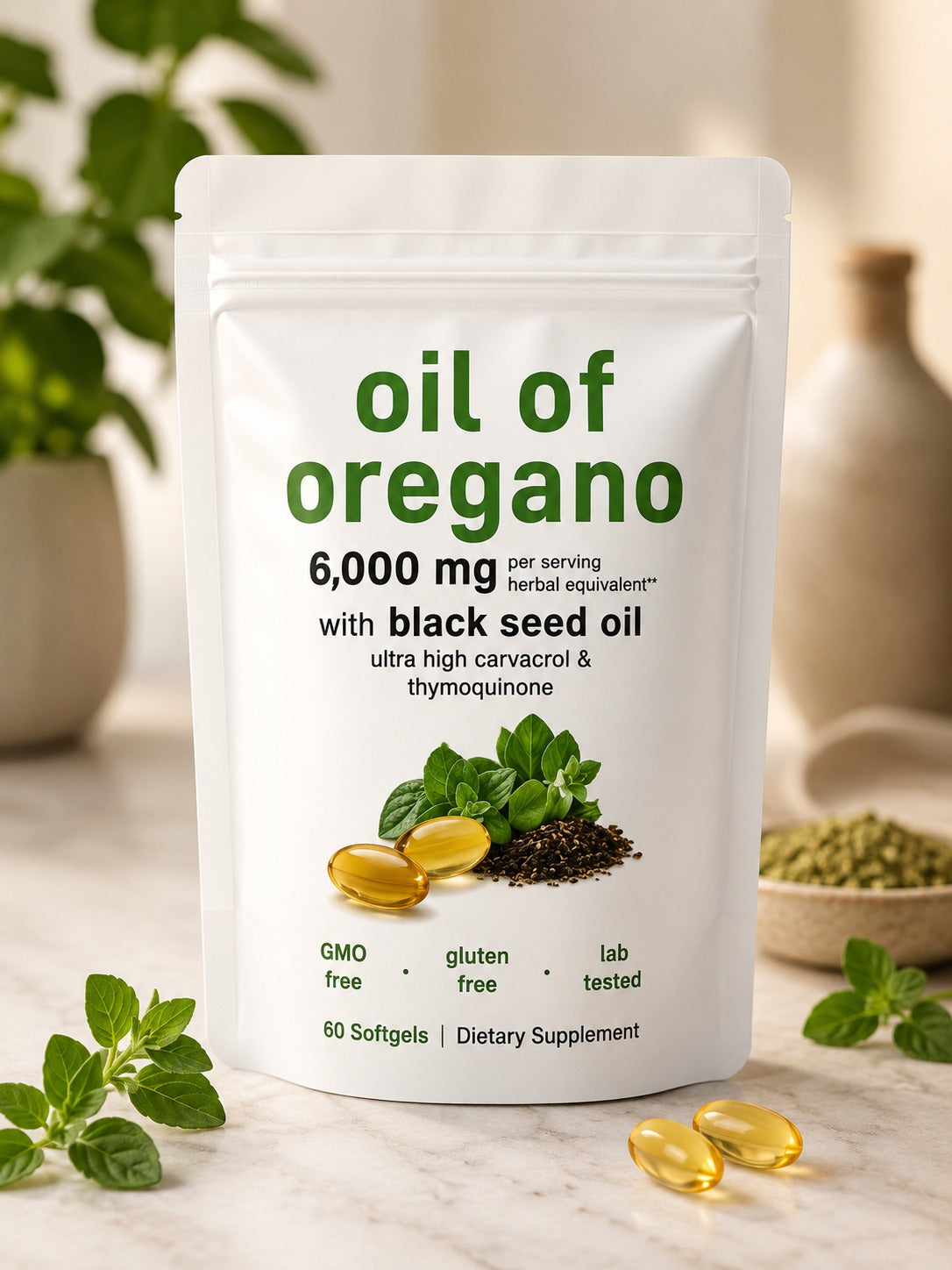 Durelia® Aceite de Orégano con Aceite de Comino Negro